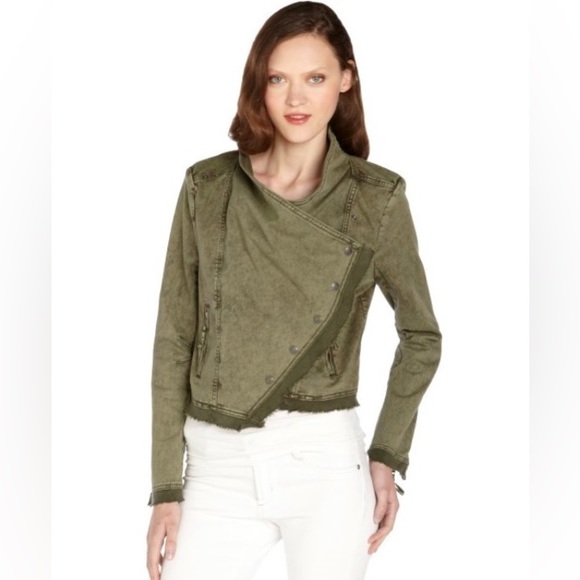 Free People Collapsing Jacket Green Medium worn once - Picture 2 of 13